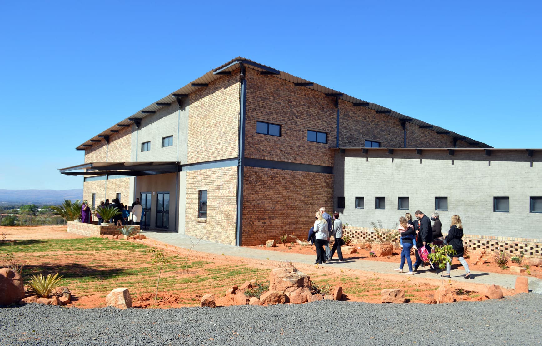 A substantial building finished by STC Motion, reflecting innovative design and structural elegance.