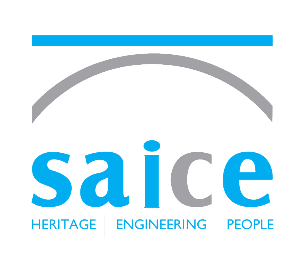 Logo of the South African Institute of Civil Engineering (SAICE).