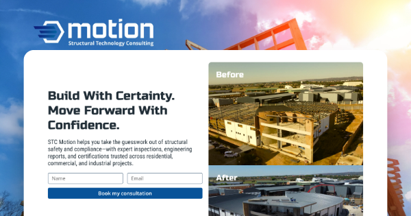 Request a Structural & Civil Engineering Consultation | STC Motion